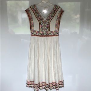 Embroidered boho dress